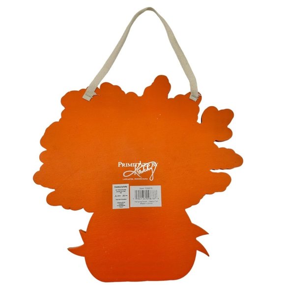 Primitives by Kathy Wooden Hanging Sign Happy Fall Ya'll Autumn Flowers NWT - Picture 5 of 10